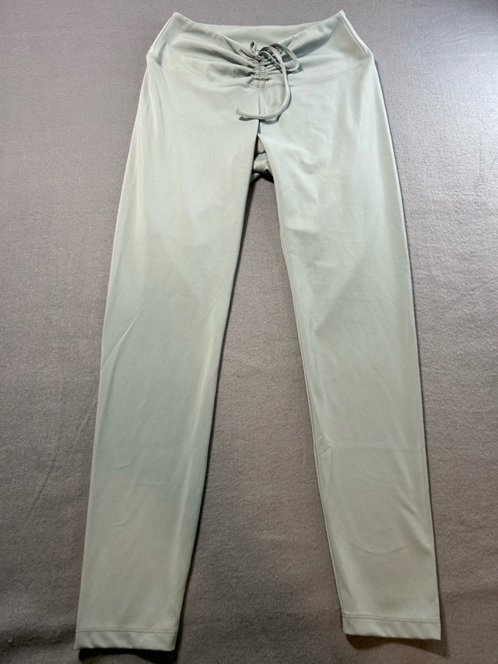 Pink Active USA Light Sage Lace-Up Waist Performance Jogger/leggings